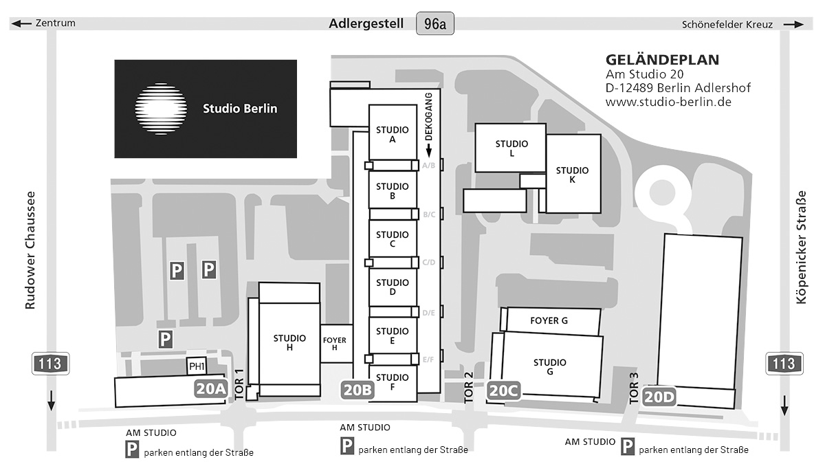 Studio Geländeplan